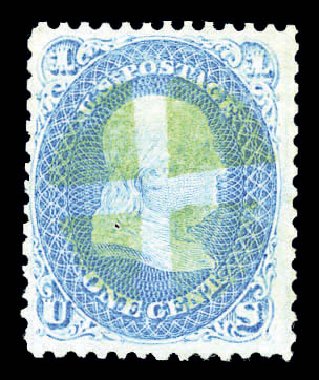 US Stamps Value Scott Catalogue 92: 1c 1868 Franklin Grill. Matthew Bennett International, Sep 2010, Sale 333, Lot 3469