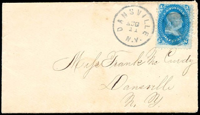 US Stamp Prices Scott Catalog # 92: 1868 1c Franklin Grill. Schuyler J. Rumsey Philatelic Auctions, Apr 2015, Sale 60, Lot 1533