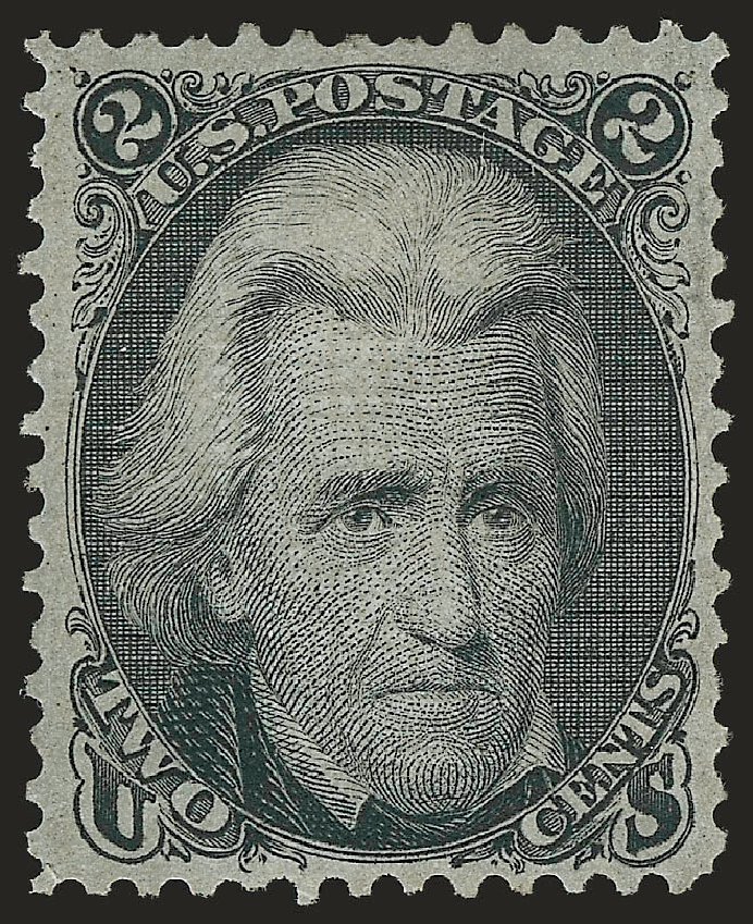 US Stamp Values Scott Catalogue #93 - 2c 1868 Jackson Grill. Robert Siegel Auction Galleries, Jun 2010, Sale 992, Lot 2157