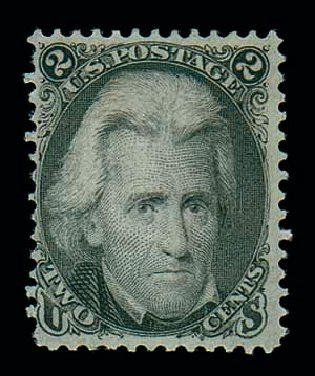 Price of US Stamps Scott Catalogue 93 - 2c 1868 Jackson Grill. Matthew Bennett International, Dec 2007, Sale 325, Lot 1548