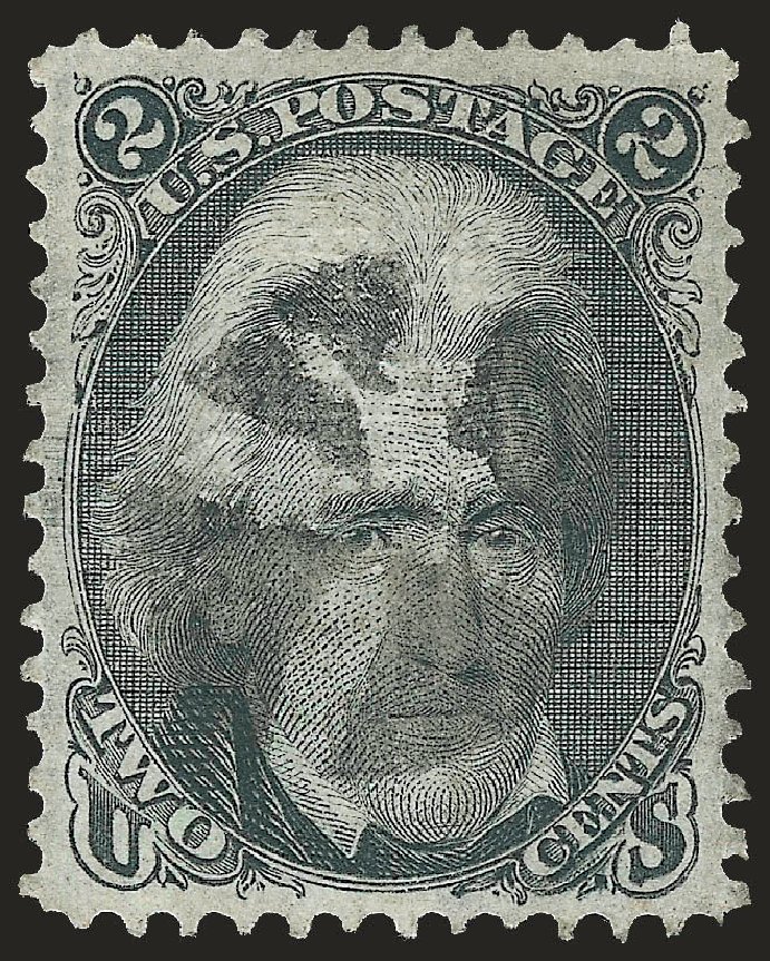 US Stamps Value Scott 93 - 1868 2c Jackson Grill. Robert Siegel Auction Galleries, Jun 2009, Sale 975, Lot 1308