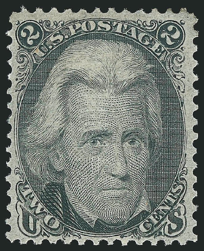 US Stamps Price Scott #93 - 2c 1868 Jackson Grill. Robert Siegel Auction Galleries, Apr 2015, Sale 1096, Lot 179