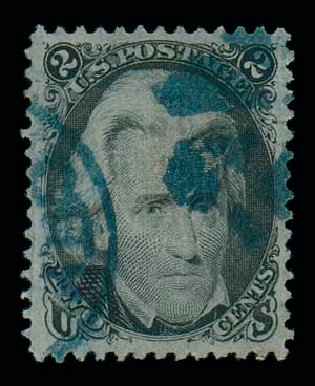 Costs of US Stamps Scott Cat. # 93: 2c 1868 Jackson Grill. Matthew Bennett International, Dec 2007, Sale 323, Lot 245