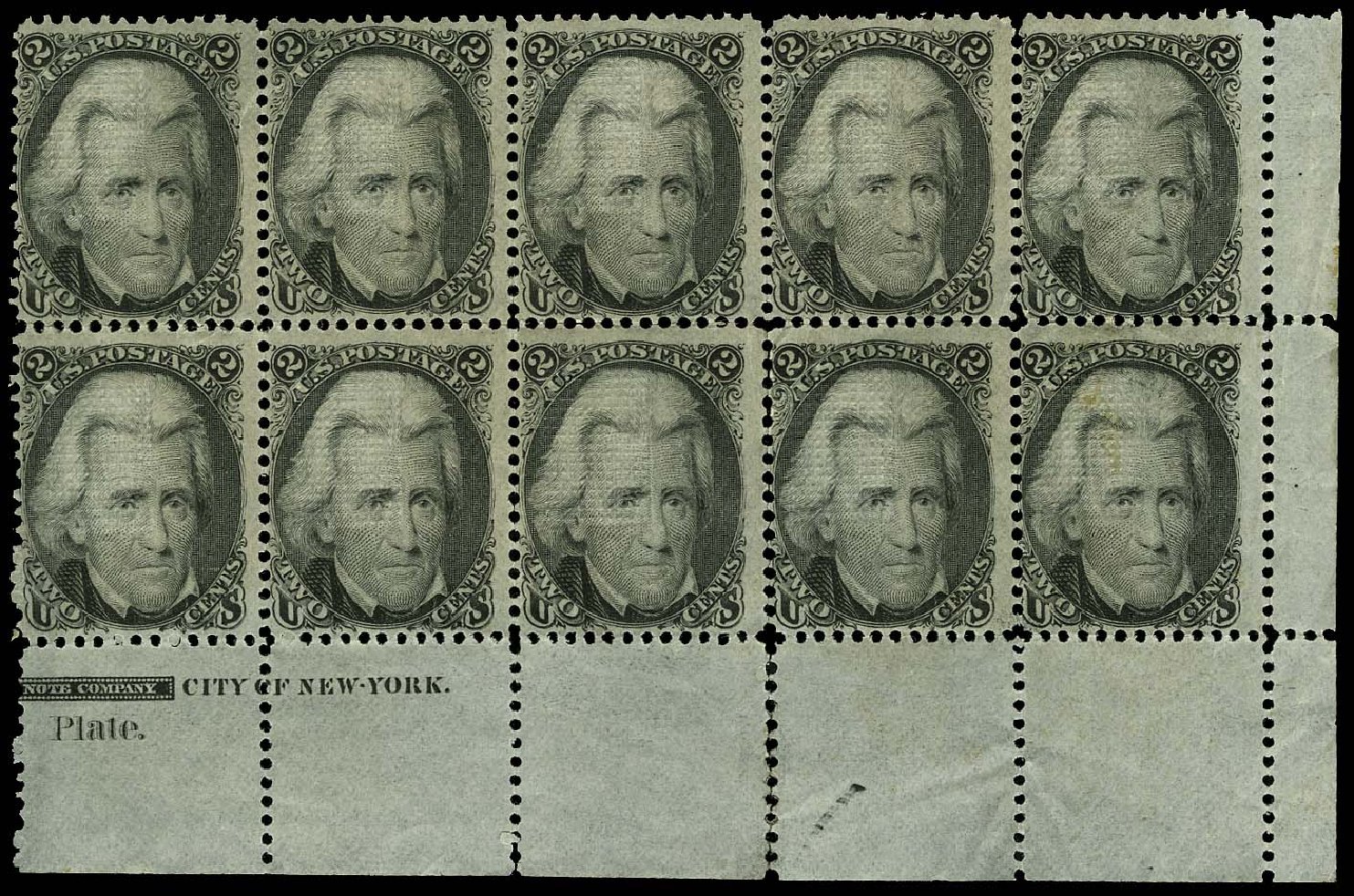 Values of US Stamp Scott 93: 2c 1868 Jackson Grill. Regency-Superior, Aug 2015, Sale 112, Lot 205