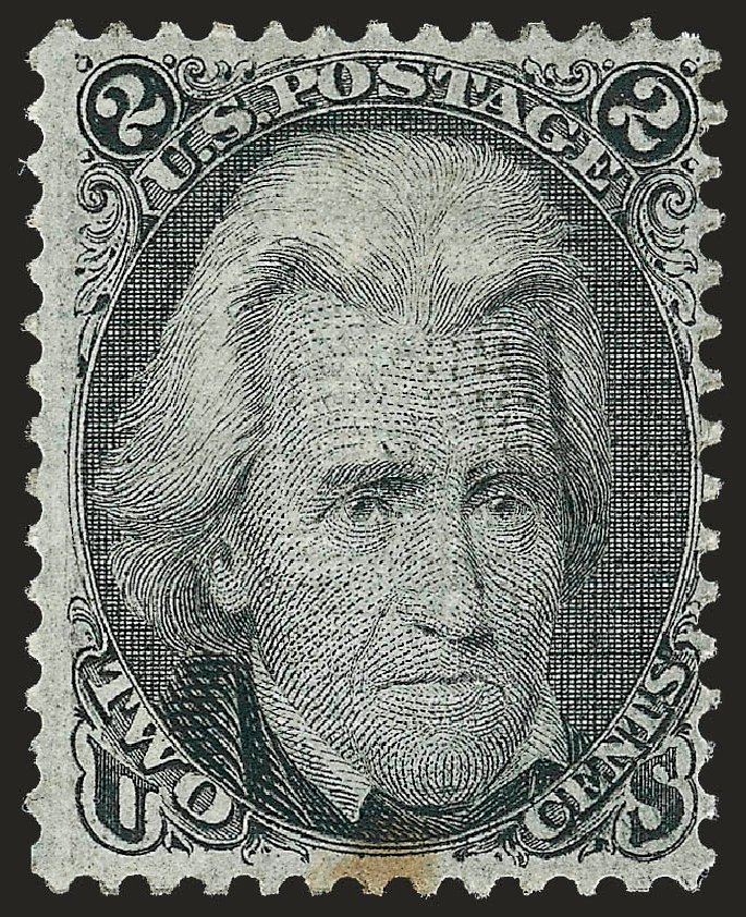 Price of US Stamp Scott Catalogue # 93: 2c 1868 Jackson Grill. Robert Siegel Auction Galleries, Sep 2008, Sale 962, Lot 2355