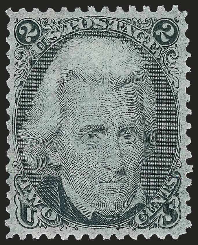 Costs of US Stamp Scott #93: 1868 2c Jackson Grill. Robert Siegel Auction Galleries, Jan 2009, Sale 968, Lot 115