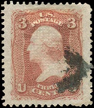 Prices of US Stamp Scott Catalogue #94 - 1868 3c Washington Grill. Regency-Superior, Aug 2015, Sale 112, Lot 207