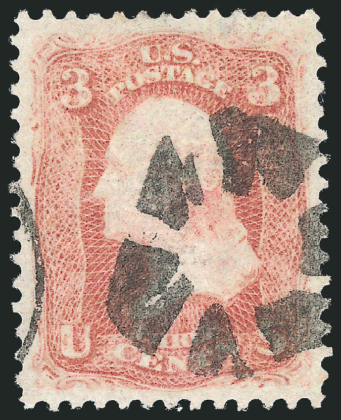 Costs of US Stamps Scott #94 - 3c 1868 Washington Grill. Robert Siegel Auction Galleries, Jun 2012, Sale 1024, Lot 159