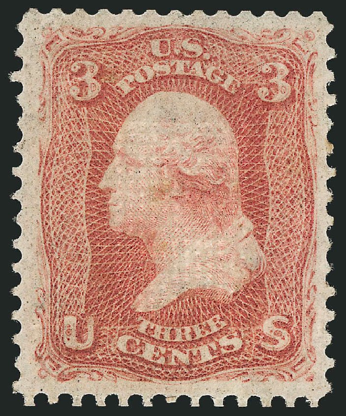 Cost of US Stamps Scott Catalog # 94 - 3c 1868 Washington Grill. Robert Siegel Auction Galleries, Dec 2012, Sale 1037, Lot 1611