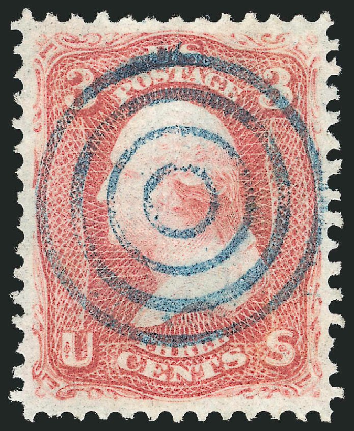 US Stamp Price Scott # 94 - 1868 3c Washington Grill. Robert Siegel Auction Galleries, Nov 2012, Sale 1034, Lot 105