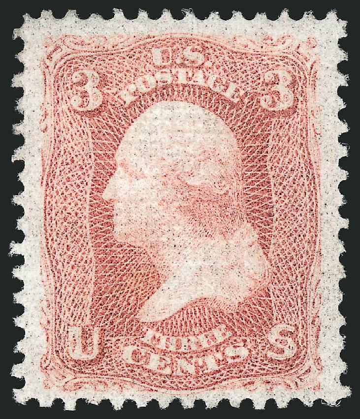Prices of US Stamps Scott # 94: 1868 3c Washington Grill. Robert Siegel Auction Galleries, Mar 2013, Sale 1040, Lot 1335