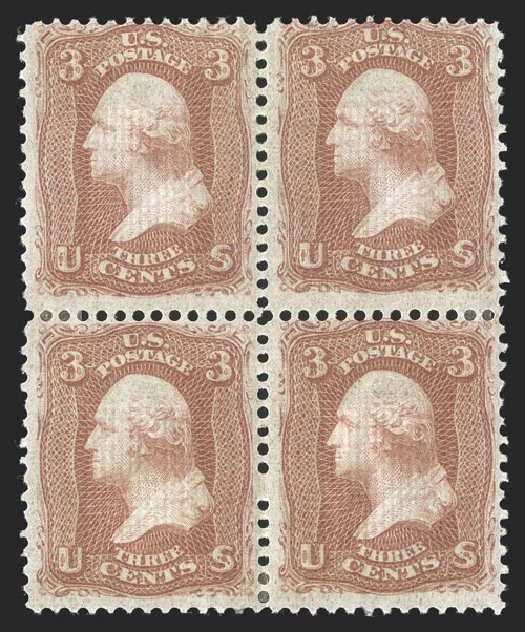 Price of US Stamp Scott Catalog # 94 - 3c 1868 Washington Grill. Spink Shreves Galleries, Jul 2012, Sale 140, Lot 133