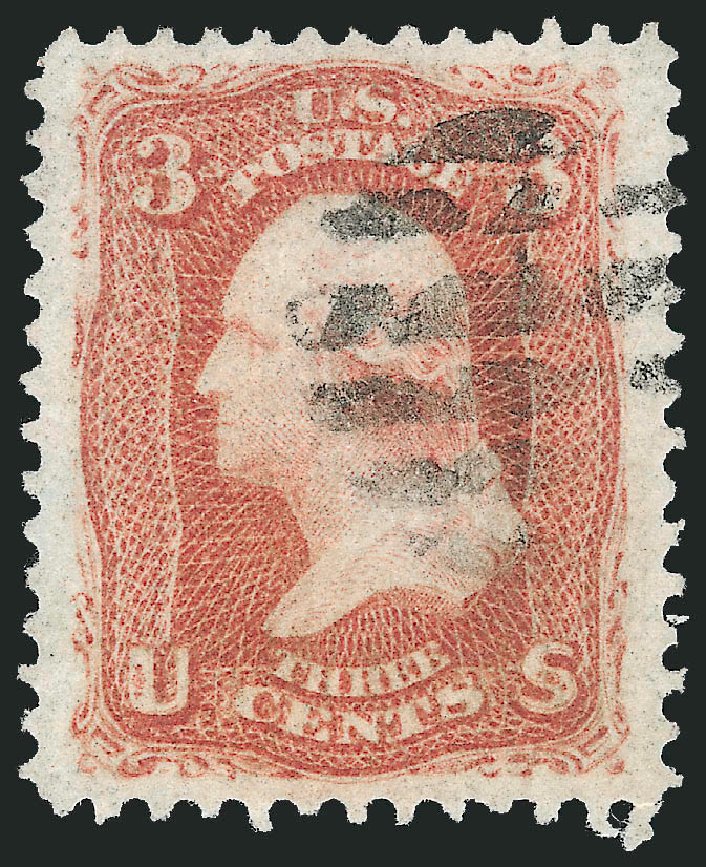 Prices of US Stamps Scott Catalogue #94: 3c 1868 Washington Grill. Robert Siegel Auction Galleries, Oct 2011, Sale 1014, Lot 1246