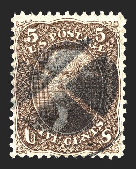 Costs of US Stamps Scott Cat. # 95 - 5c 1868 Jefferson Grill. Spink Shreves Galleries, Mar 2013, Sale 142, Lot 179