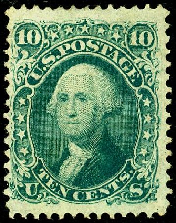 Costs of US Stamps Scott Cat. # 96 - 1868 10c Washington Grill. Matthew Bennett International, May 2008, Sale 327, Lot 97