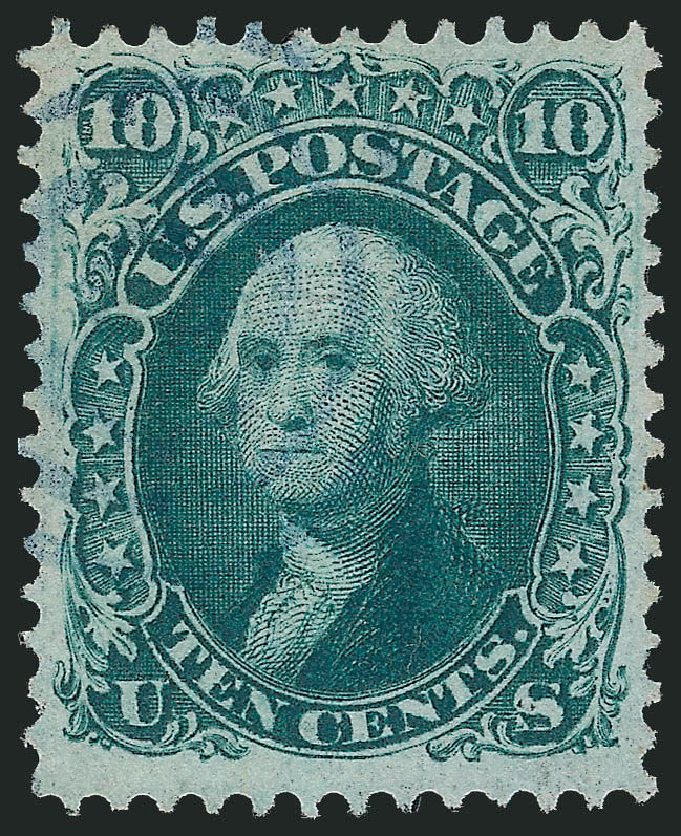 Prices of US Stamps Scott Catalog 96 - 10c 1868 Washington Grill. Robert Siegel Auction Galleries, Nov 2013, Sale 1061, Lot 3507