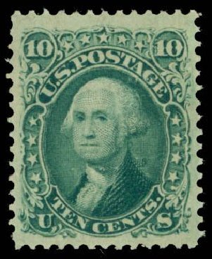 Cost of US Stamps Scott Cat. #96 - 10c 1868 Washington Grill. Daniel Kelleher Auctions, Sep 2013, Sale 639, Lot 1039