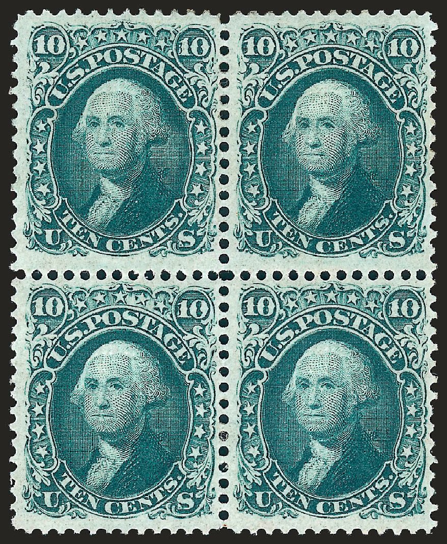 Prices of US Stamp Scott Catalog 96 - 10c 1868 Washington Grill. Robert Siegel Auction Galleries, Jan 2009, Sale 968, Lot 121