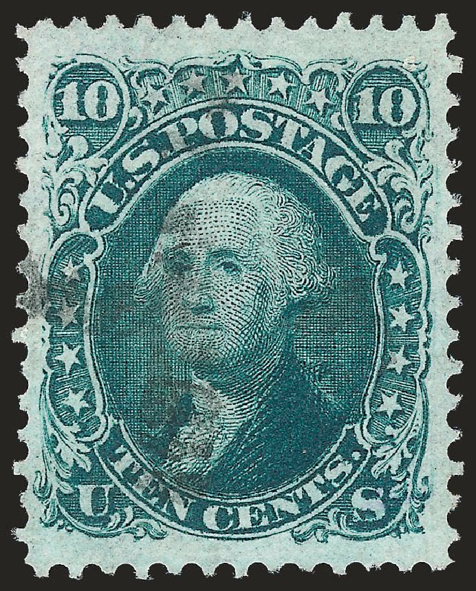US Stamps Price Scott Catalog 96: 1868 10c Washington Grill. Robert Siegel Auction Galleries, Apr 2010, Sale 984, Lot 341