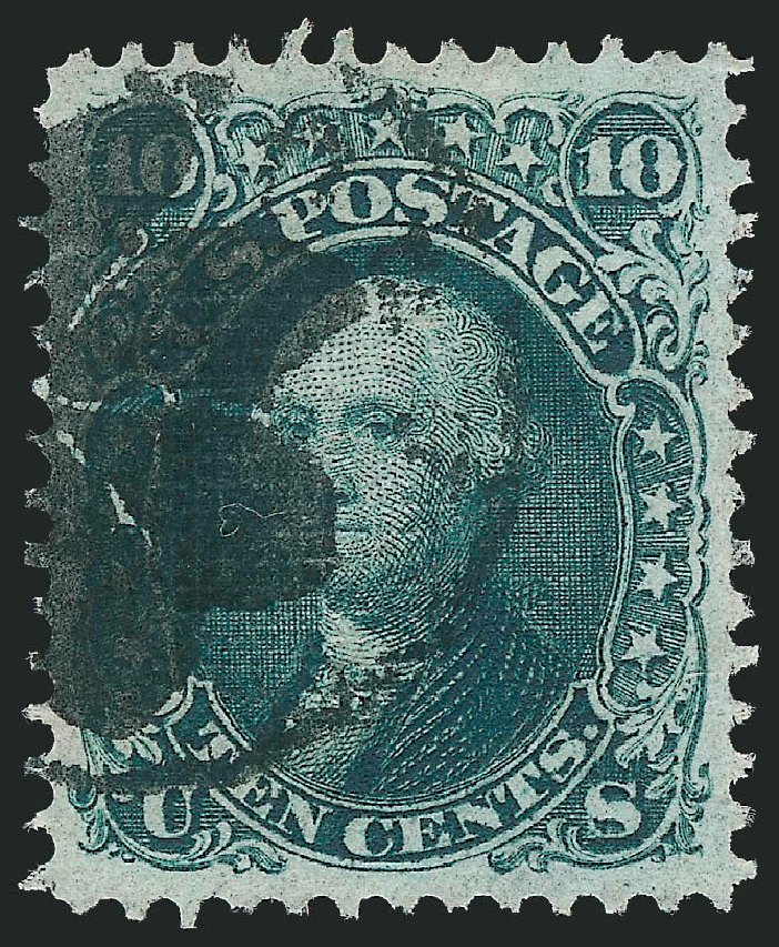 Value of US Stamps Scott #96 - 10c 1868 Washington Grill. Robert Siegel Auction Galleries, Mar 2011, Sale 1007, Lot 2242