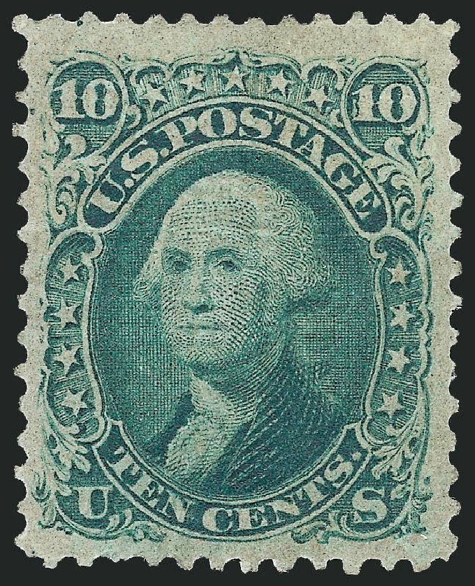 Costs of US Stamps Scott Cat. # 96: 1868 10c Washington Grill. Robert Siegel Auction Galleries, Dec 2009, Sale 982, Lot 5272