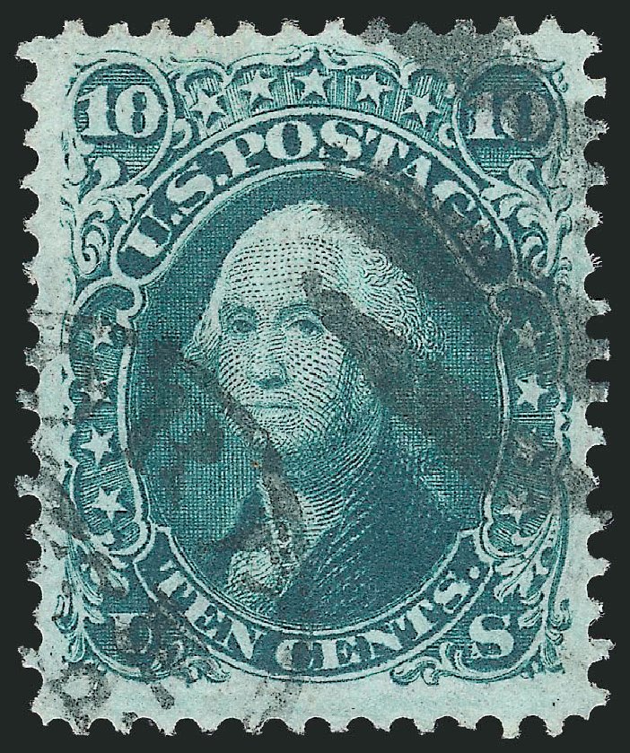 US Stamp Price Scott 96 - 10c 1868 Washington Grill. Robert Siegel Auction Galleries, Jun 2012, Sale 1024, Lot 163