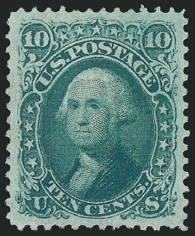 Costs of US Stamps Scott Catalog 96: 10c 1868 Washington Grill. Robert Siegel Auction Galleries, Dec 2012, Sale 1037, Lot 1613