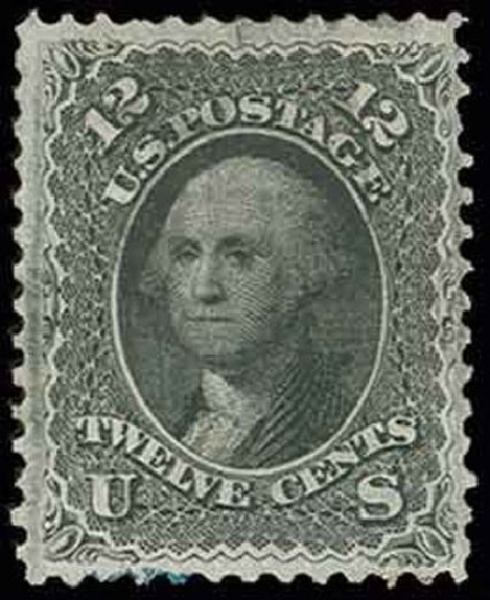 Values of US Stamps Scott Cat. # 97 - 1868 12c Washington Grill. H.R. Harmer, Nov 2013, Sale 3004, Lot 1087