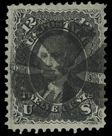 Prices of US Stamp Scott Cat. 97 - 12c 1868 Washington Grill. Daniel Kelleher Auctions, Oct 2011, Sale 626, Lot 117