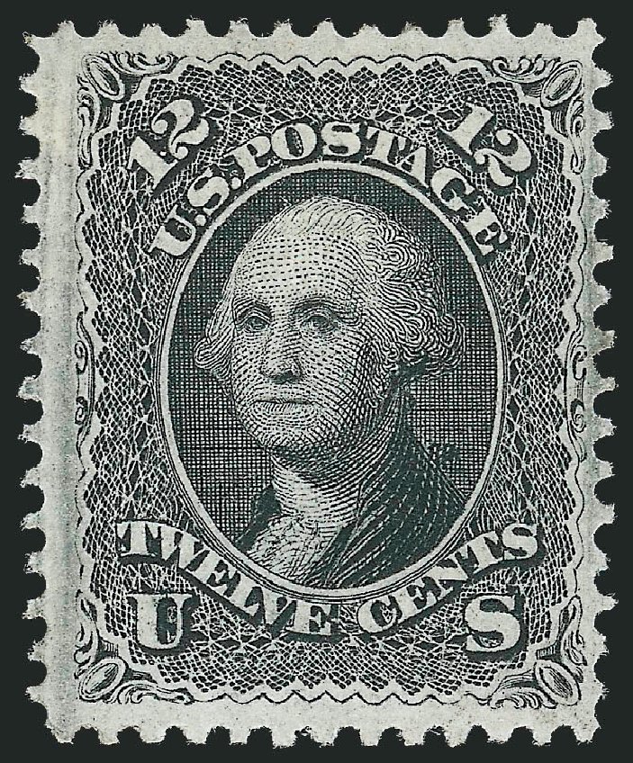 Costs of US Stamps Scott Cat. # 97 - 12c 1868 Washington Grill. Robert Siegel Auction Galleries, Feb 2010, Sale 983, Lot 67