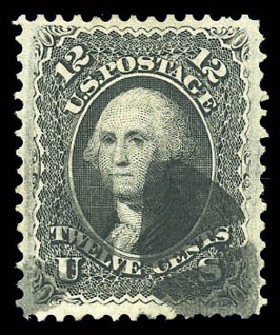 Costs of US Stamps Scott #97: 1868 12c Washington Grill. Matthew Bennett International, Sep 2010, Sale 333, Lot 3478