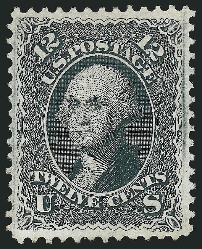 Costs of US Stamps Scott Catalogue #97: 12c 1868 Washington Grill. Robert Siegel Auction Galleries, Mar 2013, Sale 1040, Lot 1339