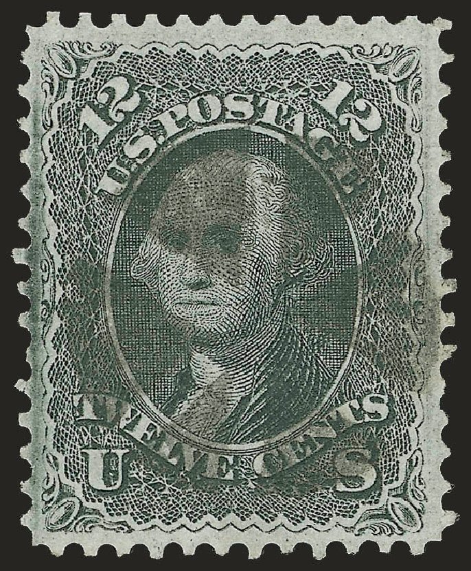 US Stamp Price Scott Cat. 97: 12c 1868 Washington Grill. Robert Siegel Auction Galleries, Dec 2008, Sale 967, Lot 4209