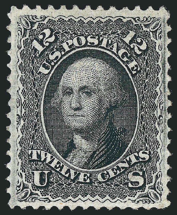 US Stamp Prices Scott 97 - 1868 12c Washington Grill. Robert Siegel Auction Galleries, Oct 2008, Sale 963, Lot 600