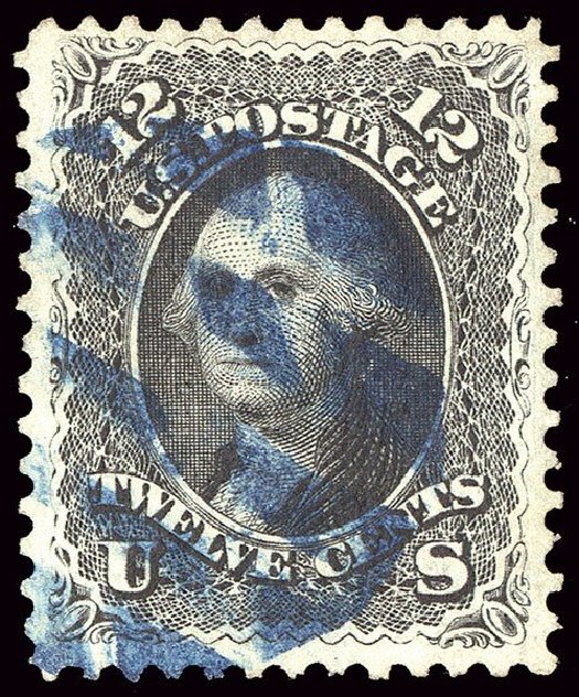 Prices of US Stamp Scott #97 - 12c 1868 Washington Grill. Spink Shreves Galleries, Jan 2014, Sale 146, Lot 230