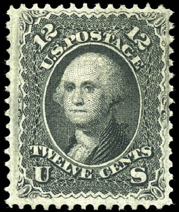 Price of US Stamp Scott # 97 - 12c 1868 Washington Grill. Matthew Bennett International, Sep 2011, Sale 338, Lot 1771