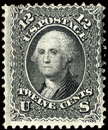 Prices of US Stamp Scott # 97 - 12c 1868 Washington Grill. Cherrystone Auctions, Nov 2010, Sale 201011, Lot 91