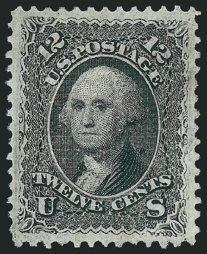 Price of US Stamps Scott Catalogue #97 - 12c 1868 Washington Grill. Robert Siegel Auction Galleries, Oct 2011, Sale 1014, Lot 1251