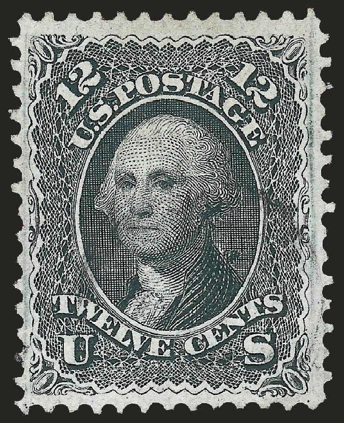 Costs of US Stamp Scott Cat. #97 - 1868 12c Washington Grill. Robert Siegel Auction Galleries, Apr 2010, Sale 984, Lot 344
