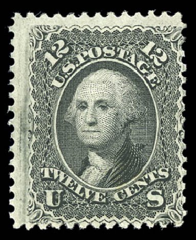 Values of US Stamps Scott Catalogue #97: 12c 1868 Washington Grill. Matthew Bennett International, Sep 2011, Sale 338, Lot 1772