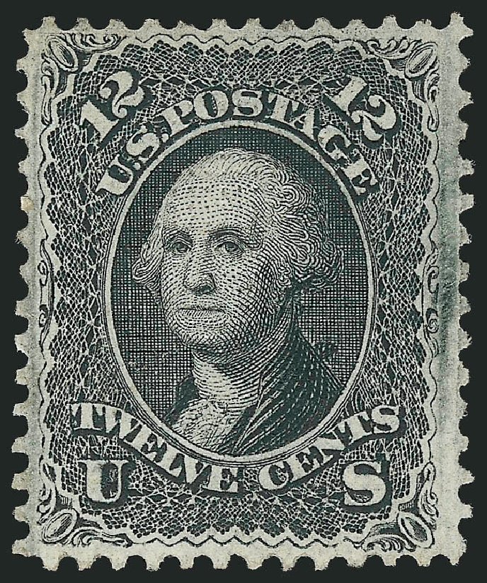 Costs of US Stamp Scott Cat. 97 - 1868 12c Washington Grill. Robert Siegel Auction Galleries, Mar 2014, Sale 1067, Lot 1082
