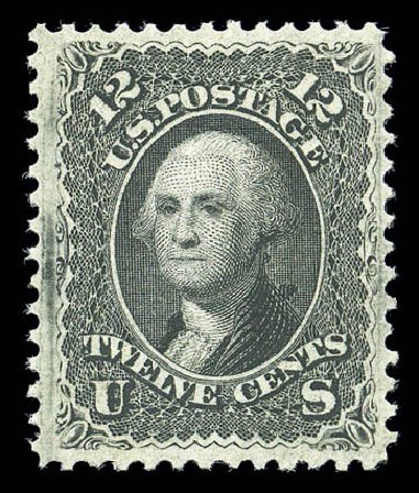Price of US Stamp Scott Catalogue 97: 1868 12c Washington Grill. Matthew Bennett International, Sep 2010, Sale 332, Lot 2013