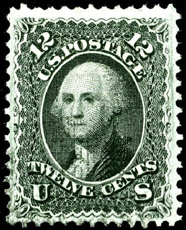 Costs of US Stamps Scott Catalogue # 97 - 12c 1868 Washington Grill. Matthew Bennett International, Jun 2008, Sale 328, Lot 586