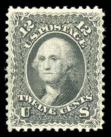 Cost of US Stamps Scott Catalogue #97: 12c 1868 Washington Grill. Matthew Bennett International, Sep 2010, Sale 331, Lot 446