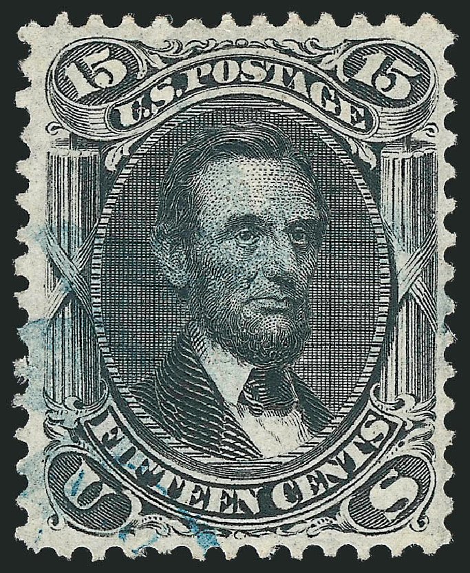 Price of US Stamp Scott Cat. #98 - 15c 1868 Lincoln Grill. Robert Siegel Auction Galleries, Oct 2010, Sale 995, Lot 2047