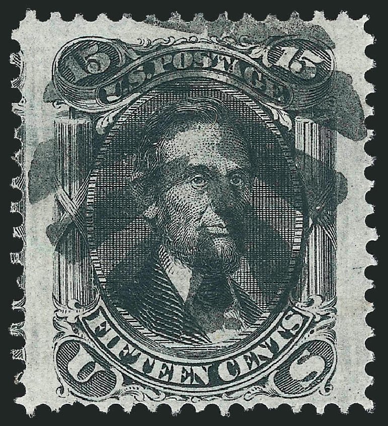 Cost of US Stamps Scott #98: 15c 1868 Lincoln Grill. Robert Siegel Auction Galleries, Oct 2010, Sale 995, Lot 2048