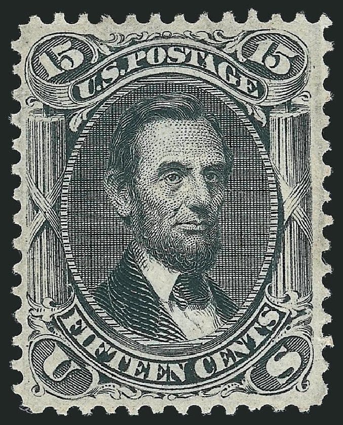 US Stamps Price Scott Catalog 98 - 15c 1868 Lincoln Grill. Robert Siegel Auction Galleries, Mar 2013, Sale 1040, Lot 1341