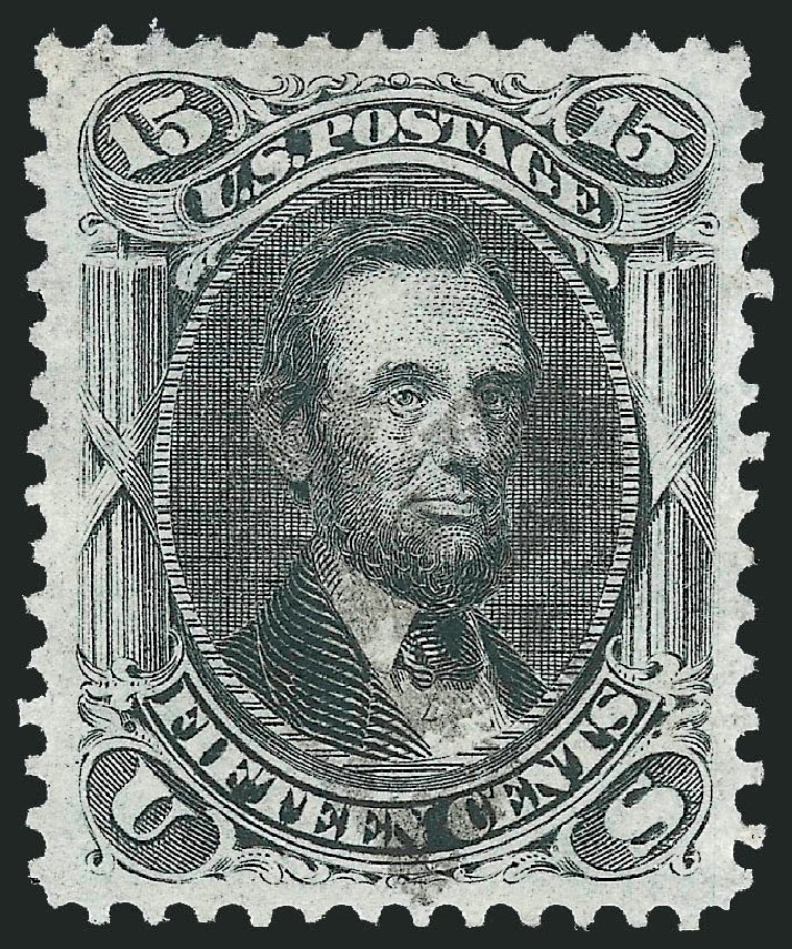 US Stamp Price Scott Cat. #98: 15c 1868 Lincoln Grill. Robert Siegel Auction Galleries, Nov 2014, Sale 1084, Lot 3286