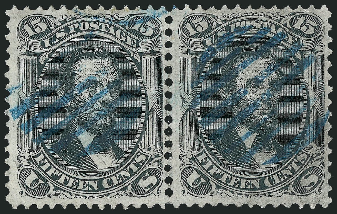 US Stamp Prices Scott Catalog # 98 - 15c 1868 Lincoln Grill. Robert Siegel Auction Galleries, Sep 2010, Sale 993, Lot 506