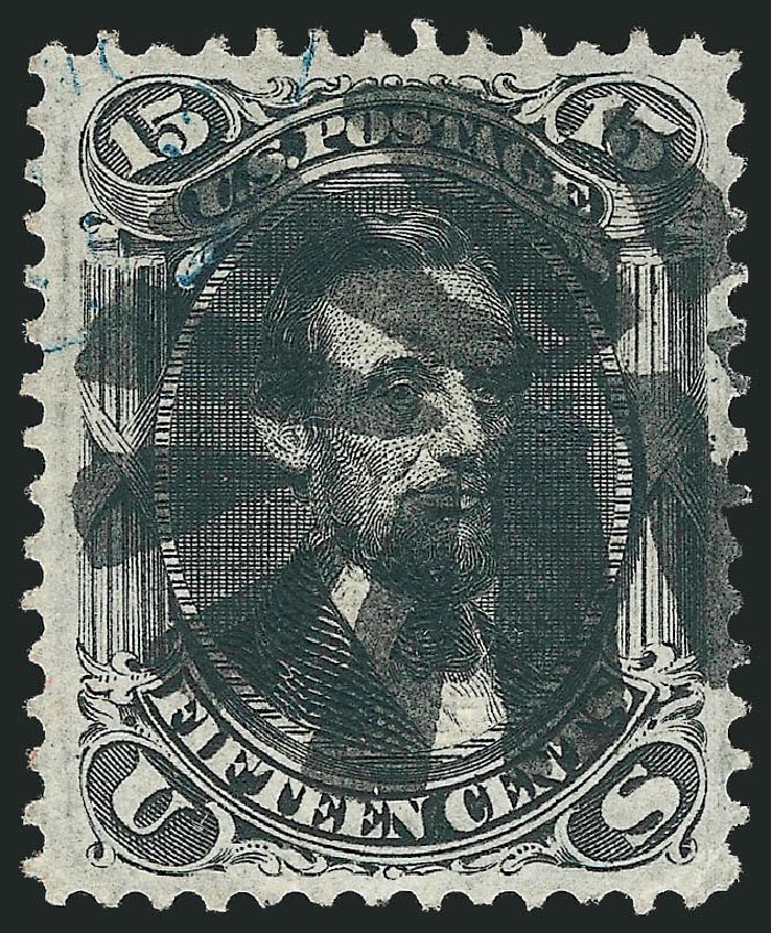 US Stamps Price Scott # 98 - 1868 15c Lincoln Grill. Robert Siegel Auction Galleries, Oct 2010, Sale 995, Lot 2046